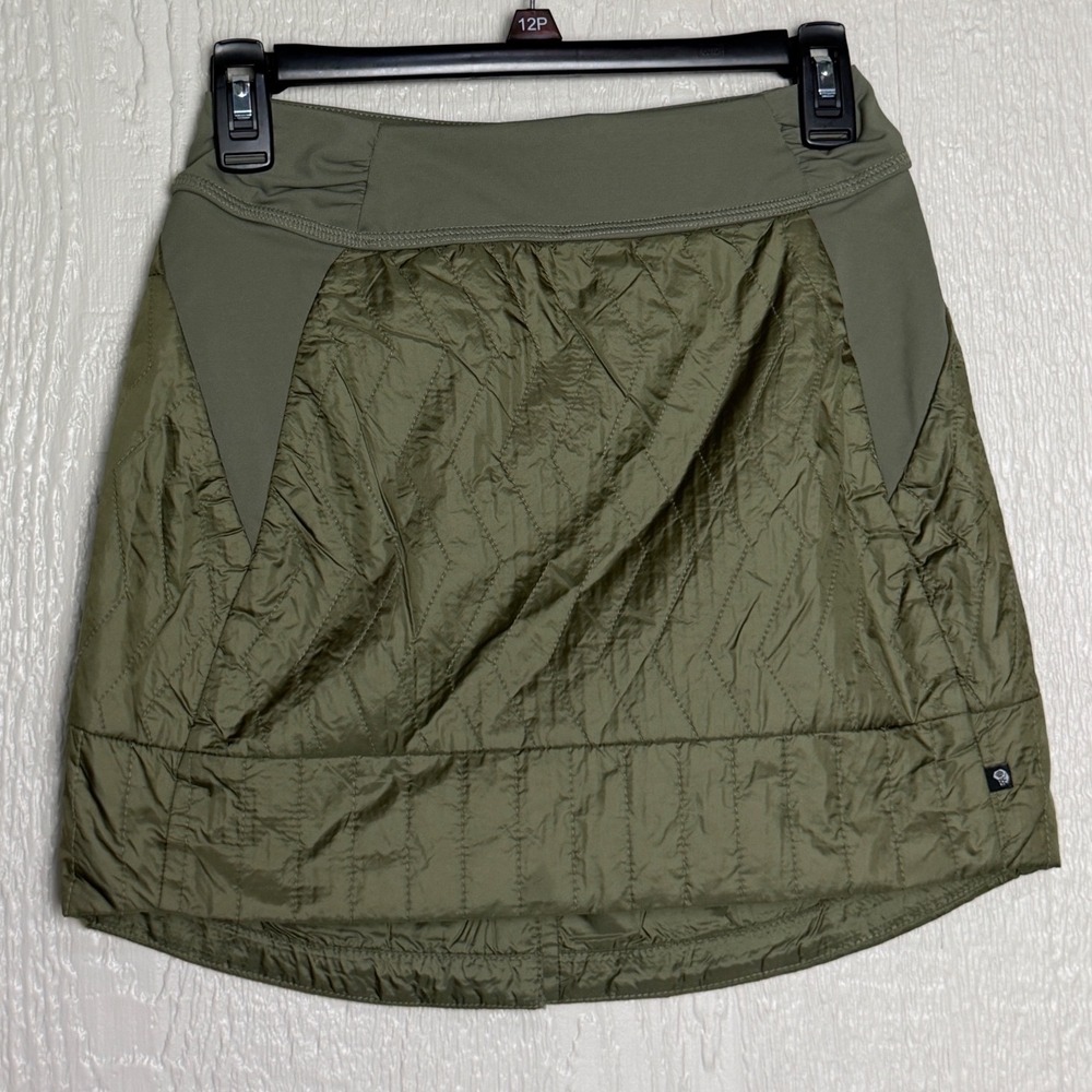 Mountain Hardwear Womens Ratio Quilted Insulated Skirt Olive Green XS EUC